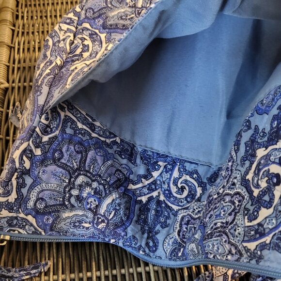 Waverly Crossbody Shoulder Bag in Floral Blue Print - Picture 3 of 15